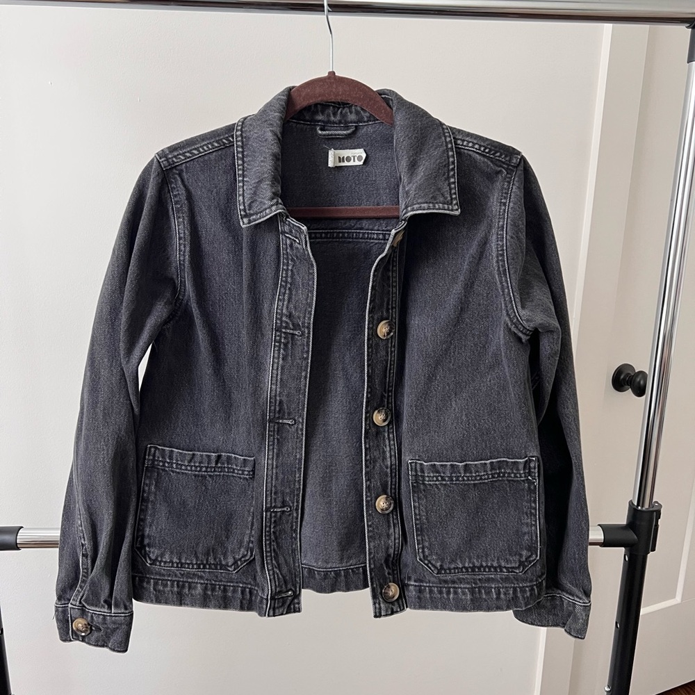 Black Denim Topshop Jacket